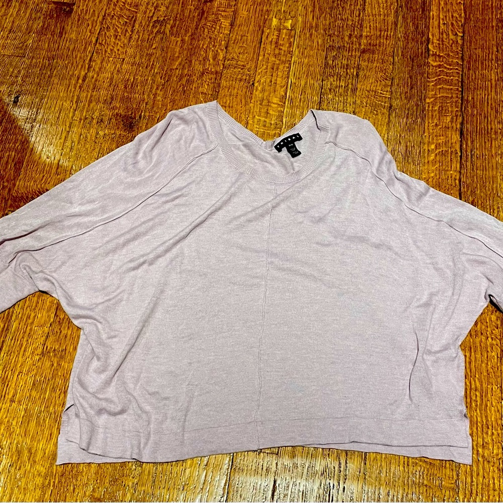 Light lavender Tribal sweater (very light weight)